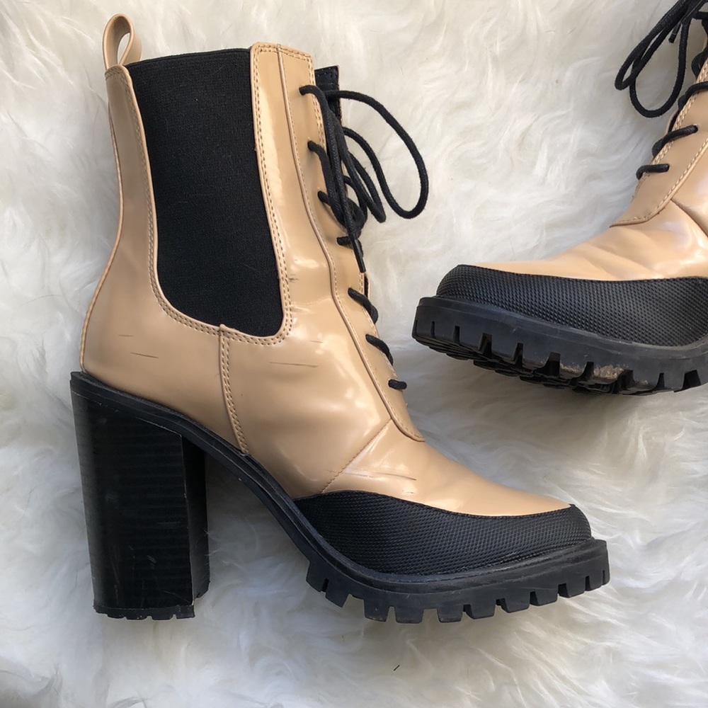 NOT • FOR • S A L E • ASOS • ELLEN Platform Lug-sole Heeled Boots - Picture 11 of 14